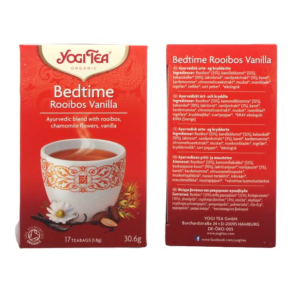 Yogi Tea Bedtime Rooibos Vanilj Ekologiskt 17 påsar