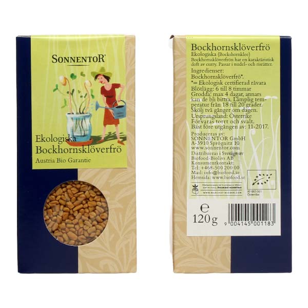 Bockhornsklöver Ekologiska 120g - Sonnentor