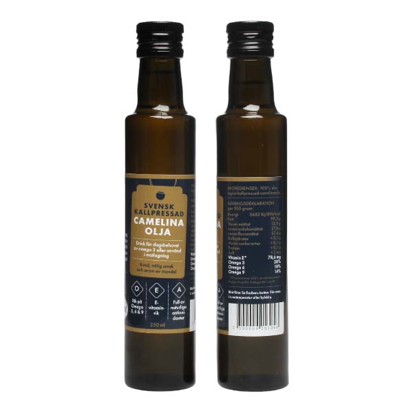 Camelinaolja Kallpressad Ekologisk Svensk 250ml