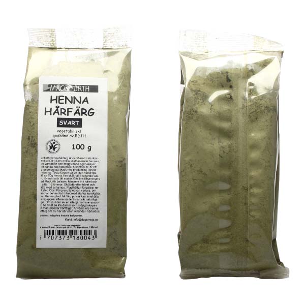 Henna hårfärg Svart (indigo) - MacUrth